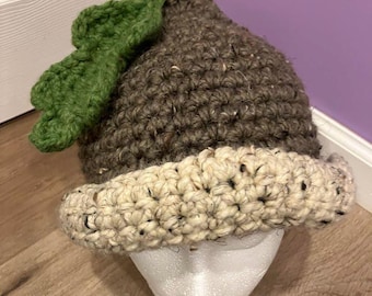 Acorn Witch Hat - Hand-Crocheted