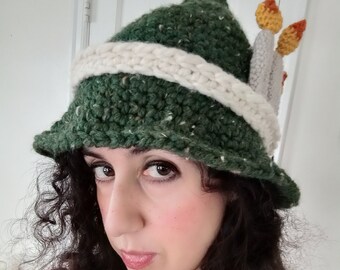 Crochet PATTERN: Imbolc/Candlemas Witch Hat