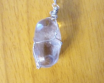 Wire-wrapped Crystal Tea Infuser - Tumbled Smoky Quartz - Grounding
