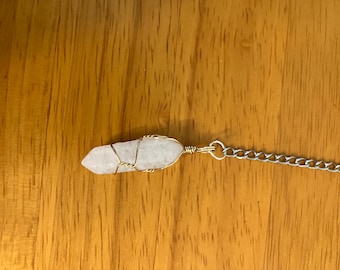 Wire-wrapped Crystal Tea Infuser - Quartz Point