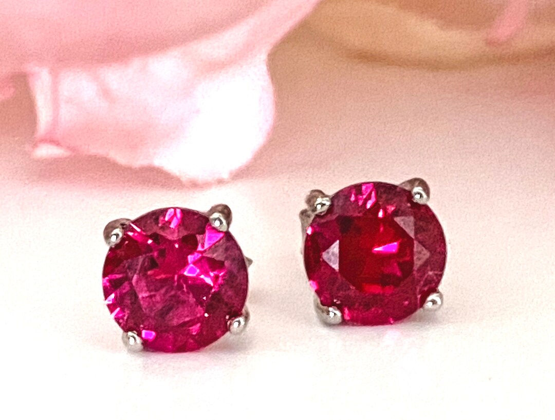 Boucles d'oreilles créoles en argent sterling avec pierre de naissance en forme de cœur – BIRTHSTONES JEWELRY INC