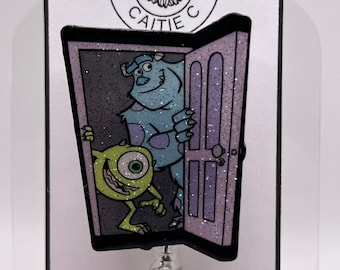 Mike & Sully Door Retractable ID Badge Reel