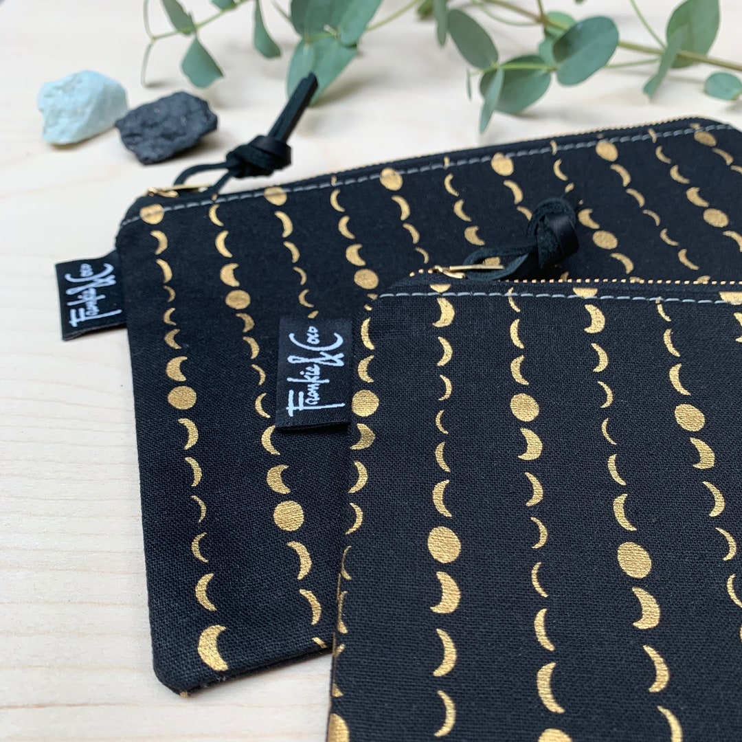 タイムセール 探し方 Pacific Etsy - Canvas Moons Metallic Dark in Pouch Zipper ジャケット・アウター