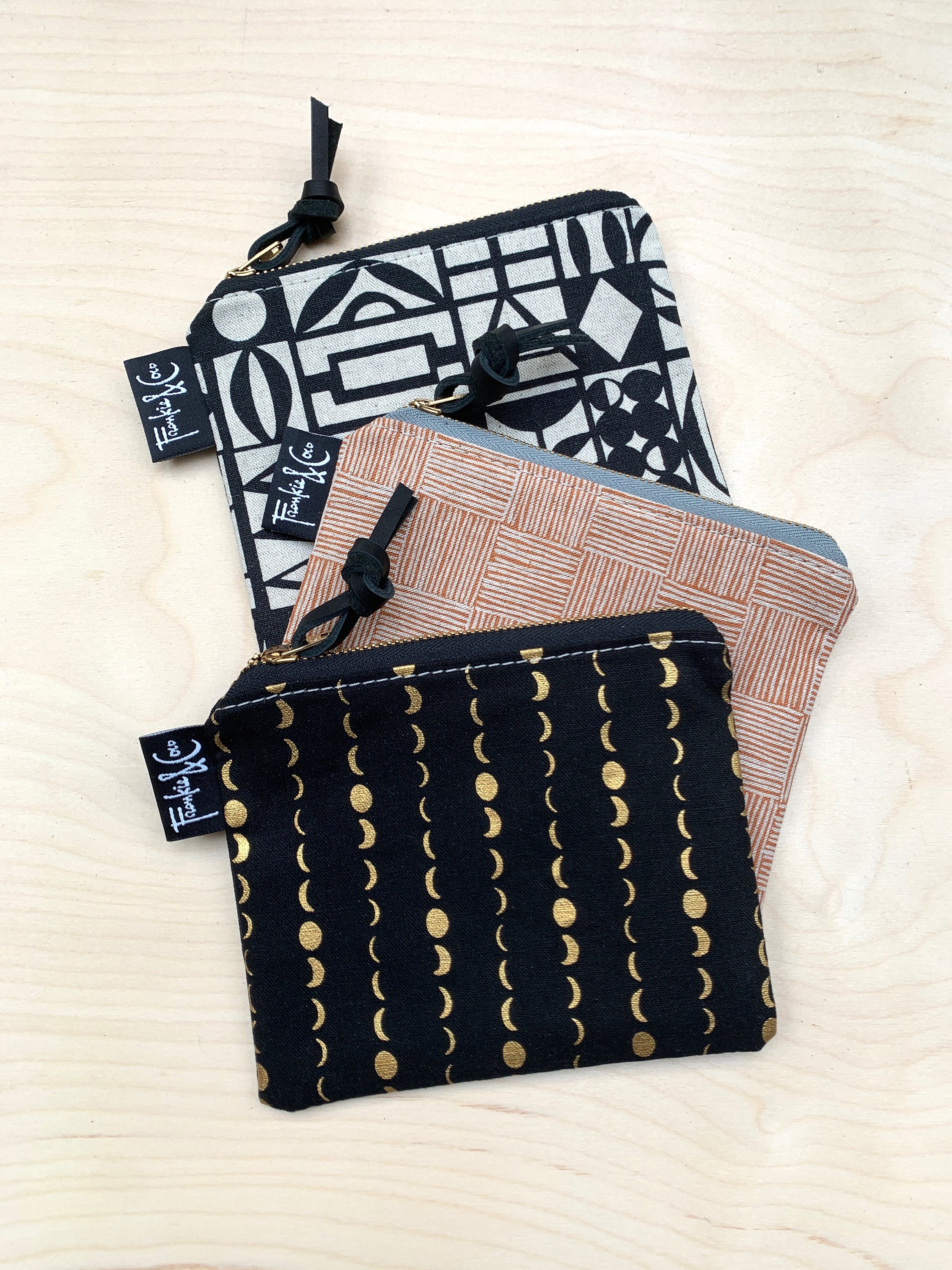 Pacific Zipper Pouch in Terracotta Basketweave Canvas - Etsy