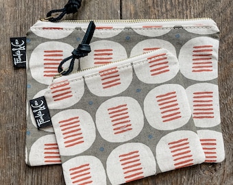 Pacific Zipper Pouch in Woven