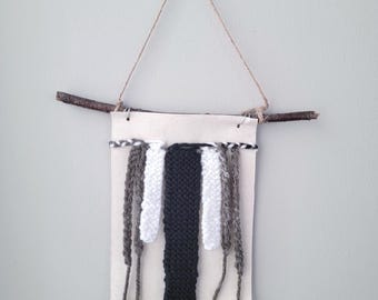 Yarn and Canvas Original Art, Mini Decor