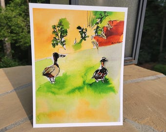 Duck Color Print, 8.5x11 Art