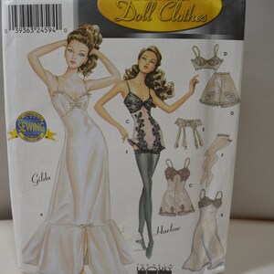 Simplicity 9527, 15.5" Doll Lingerie Clothes Pattern, 2000 Award, UNCUT