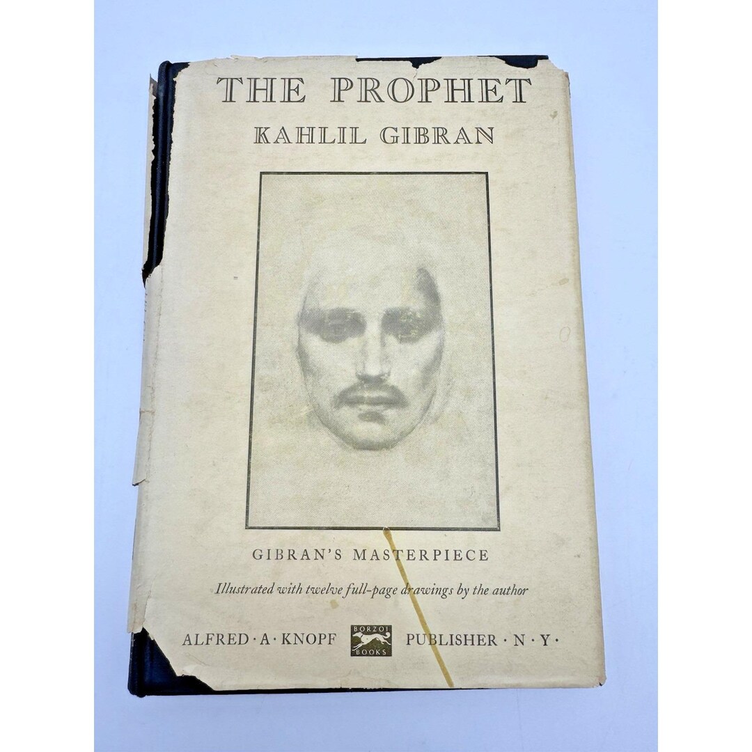 Prophet Text The Prophet - Kahlil Gibran - 1955 Printing, Hardcover, 1923 Book 58th ...