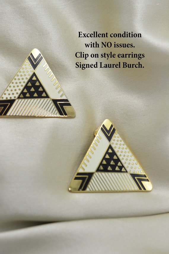 Laurel Burch "Four Seasons" Earrings, Triangle Sh… - image 6