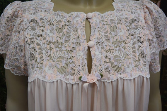 Steph Printed Neglige Dusty Pink Dotted