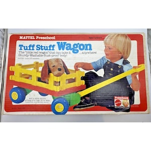 Mattel Preschool Tuff Stuff TOY WAGON #1101 New Sealed Box VTG 70s Ages 1.5 to 4