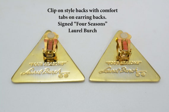 Laurel Burch "Four Seasons" Earrings, Triangle Sh… - image 3