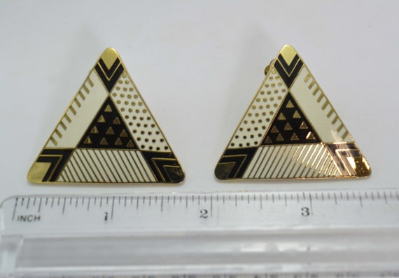 Laurel Burch "Four Seasons" Earrings, Triangle Sh… - image 2