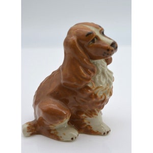 Vintage Dog Figurine, Cocker Spaniel, Japan? Porcelain, 2.75&quot;x 2.25&quot; 50&#39;s/60&#39;s, Perfect Gift for the Dog Lover
