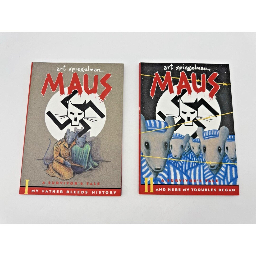 MAUS Art Spiegelman A Survivors Tale Books I and II, 1986 and 1991 ...