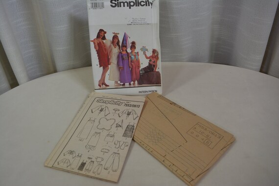 Childs Costume Flapper Princess,Genie Harem Girl,Mermaid SIMPLICITY ...