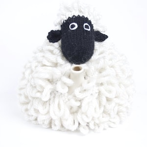 Sheep tea cosy hand knitted tea lovers gift by Ruperts House