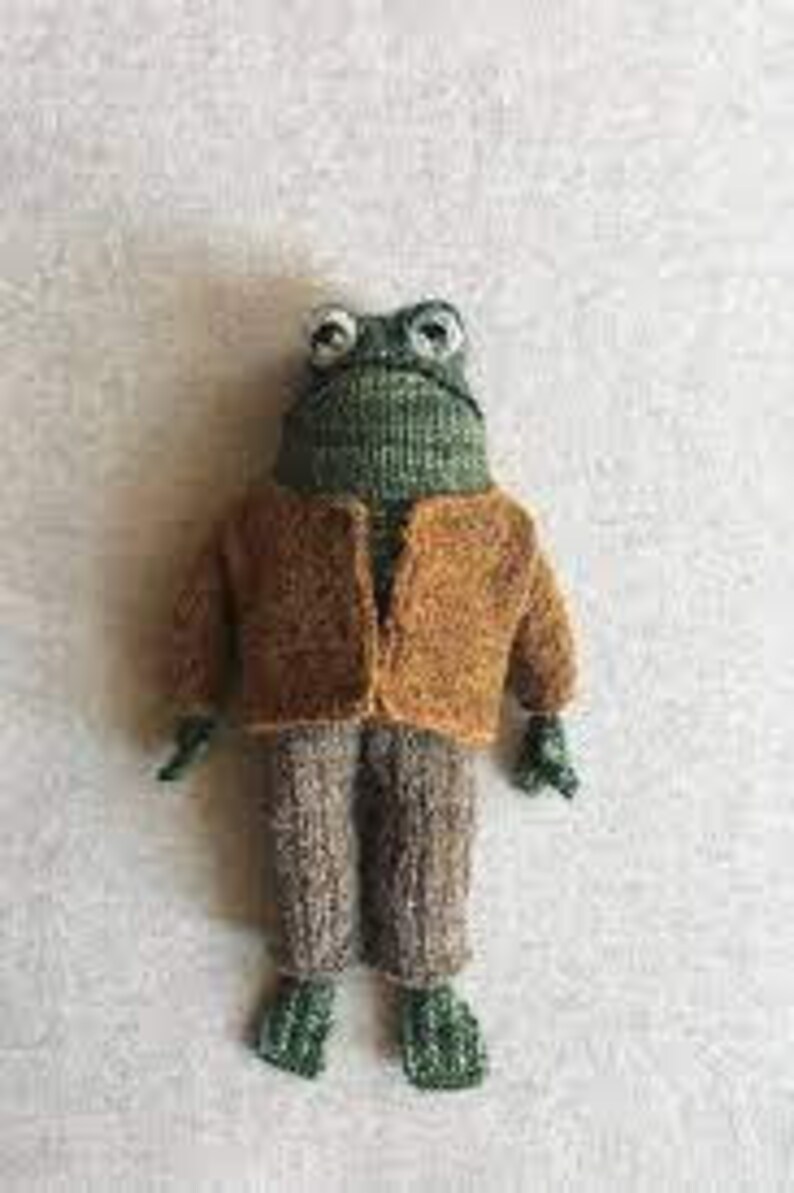 Frog and Toad From Frog and Cast Hand Knitted Characters Etsy UK