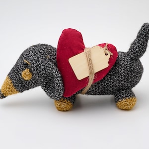 Dachshund Delivery.  Dog lovers gift. Send a message by sausage dog