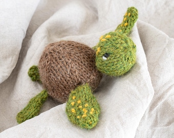 Hand Knitted Turtle Tortoise Plush