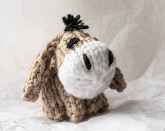 Donkey lovers gift - hand knitted pocket pals