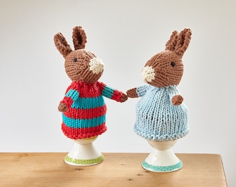 Egg cosy Rabbits by Rupert's House - Easter gift. Easter table decoration