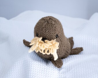 Walrus hand knitted gift for sea lovers