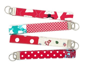 Lanyard with ring, wrist strap, various versions