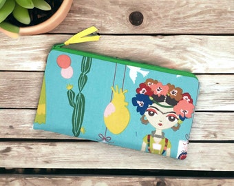 Pen case, flat cosmetic bag