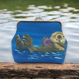 Clipbörse, Münzportemonnaie mit Otter