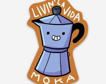 Sticker Livin' la vida mocha