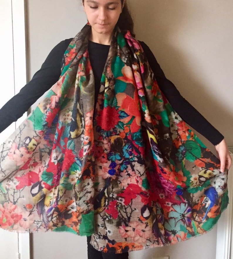 Brown Pashmina Silk Shawl Scarf Wrap Handmade Gift Fine Knit Valentine/'s Day NEW