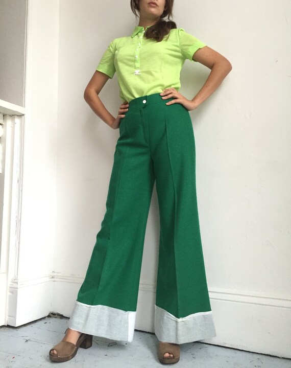 Vintage Andre COURREGES- 1970's Flares made in Fra