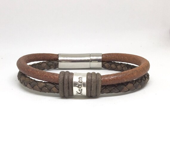 personalised fathers day bracelet
