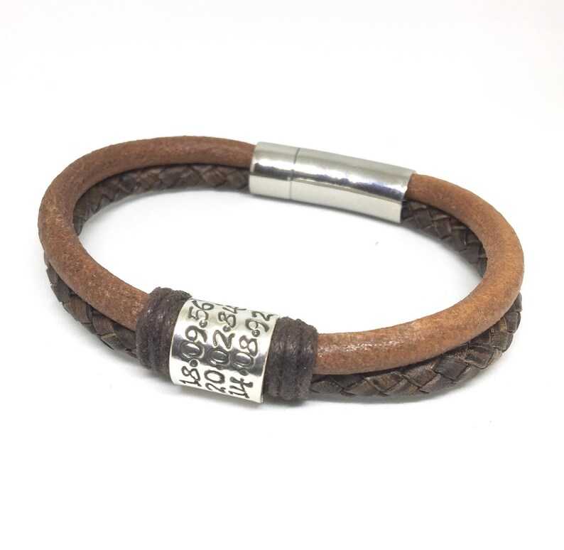 personalised fathers day bracelet