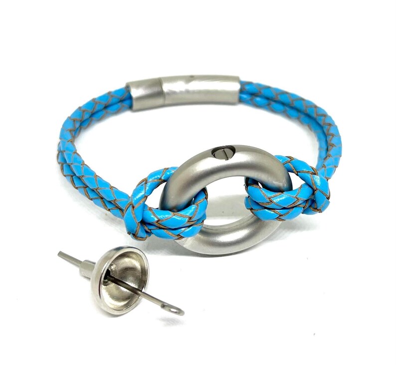 Urne Armband der Frauen für Cremains, Asche-Gedenkarmband, Baby-Urne, Trauergeschenk, Urne für menschliche Asche, Urne für Baby-Asche, Einäscherung Bild 2