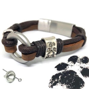 Urn Bracelet for Human Ashes, Cremation Bracelet for Women, Baby Urn, Pet Cremation Jewelry, Ashes Jewelry, Urn Jewelry Leather Urn Bracelet