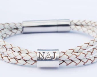 Womens Custom Bracelet, Custom Charm Bracelet, Ladies Name Jewelry, Personalised Charm, Teacher Gift, Graduation Bracelet