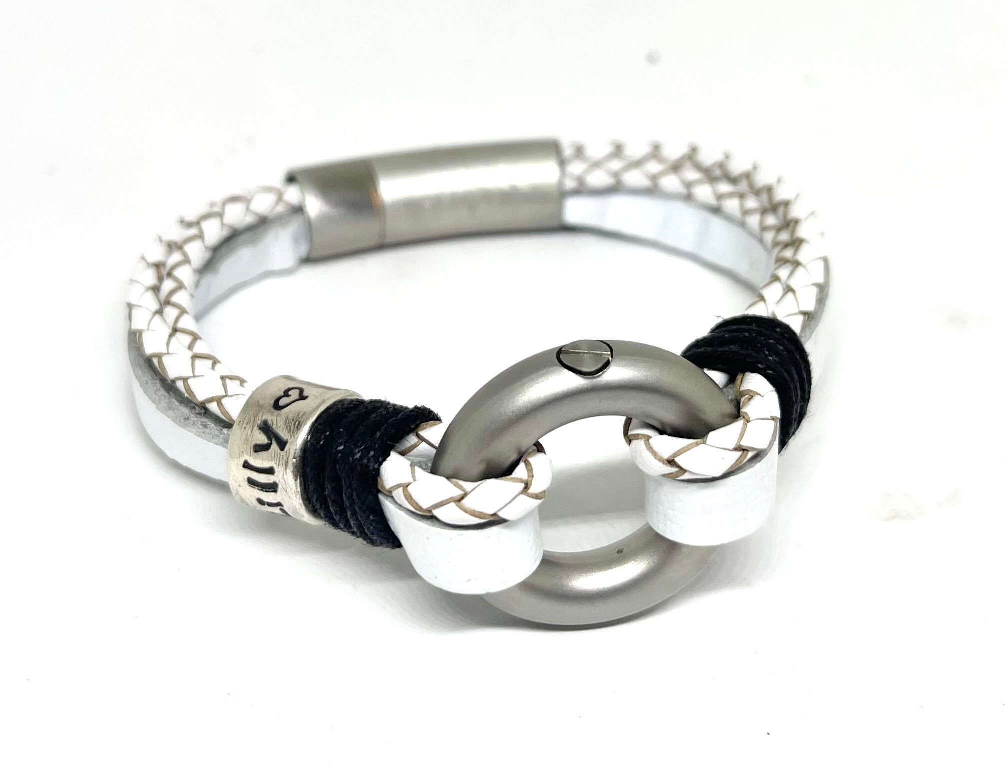 White Leather Urn Cremate Jewelry for 