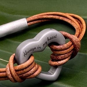 Leather Cremation Bracelet, Rememberance Keepsake, Ashes Jewelry, Leather Urn Bracelet, Engraved Urn Bracelet