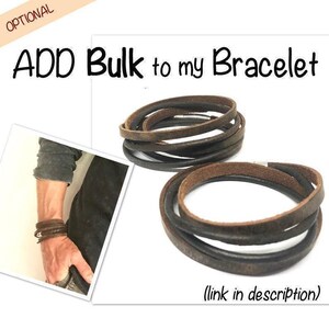 Fathers Day Bracelet, Chain Bracelet, Mens Personalised Bracelet, Mens Leather Bracelet, Custom Bracelet Women, Engraved Gift, New Dad Gift image 7