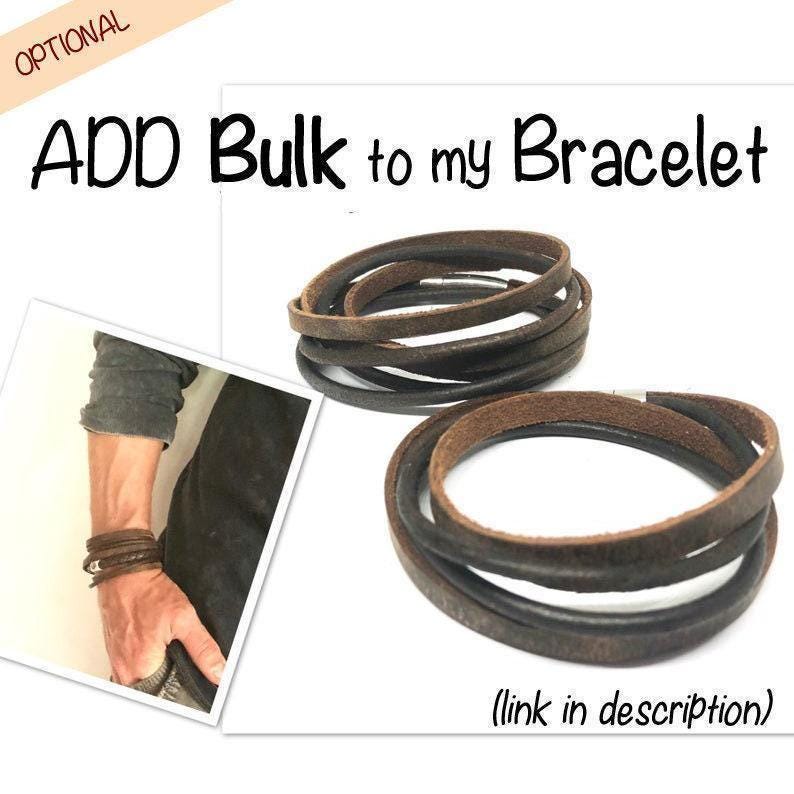Fathers Day Bracelet, Chain Bracelet, Mens Personalised Bracelet, Mens Leather Bracelet, Custom Bracelet Women, Engraved Gift, New Dad Gift image 7