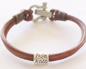 Custom Engraved Bracelet, Single Wrap, Mens Leather Bracelet, Mens Personalized Bracelet, Bracelet Homme, Leather Cuff Bracelets for Women
