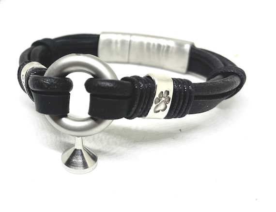 Leather urn deals bracelet