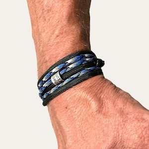 Durable Paracord Bracelet for Men Fishing Gift, Rope Bracelet Men, Survival Bracelet, Bead Name Bracelet, Woven Name Bracelet