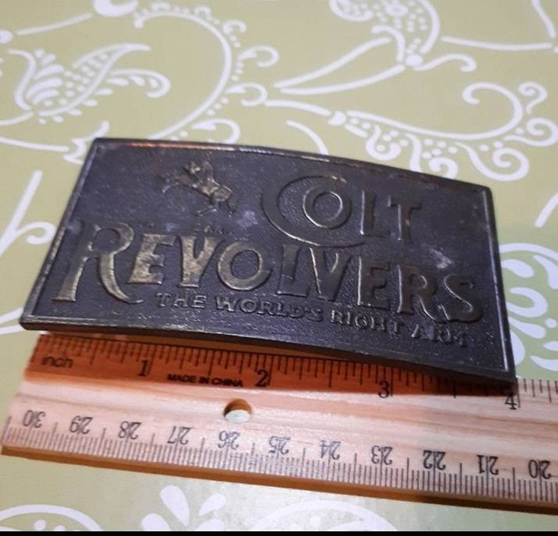 Vintage Colt Revolvers Belt Buckle Lewis Buckles in Chicago Etsy