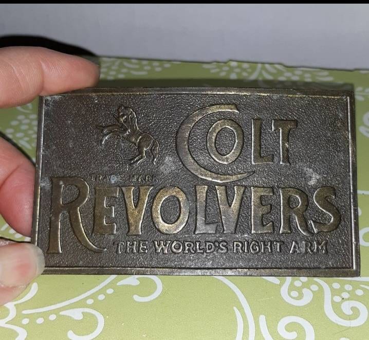 Vintage Colt Revolvers Belt Buckle Lewis Buckles in Chicago Etsy
