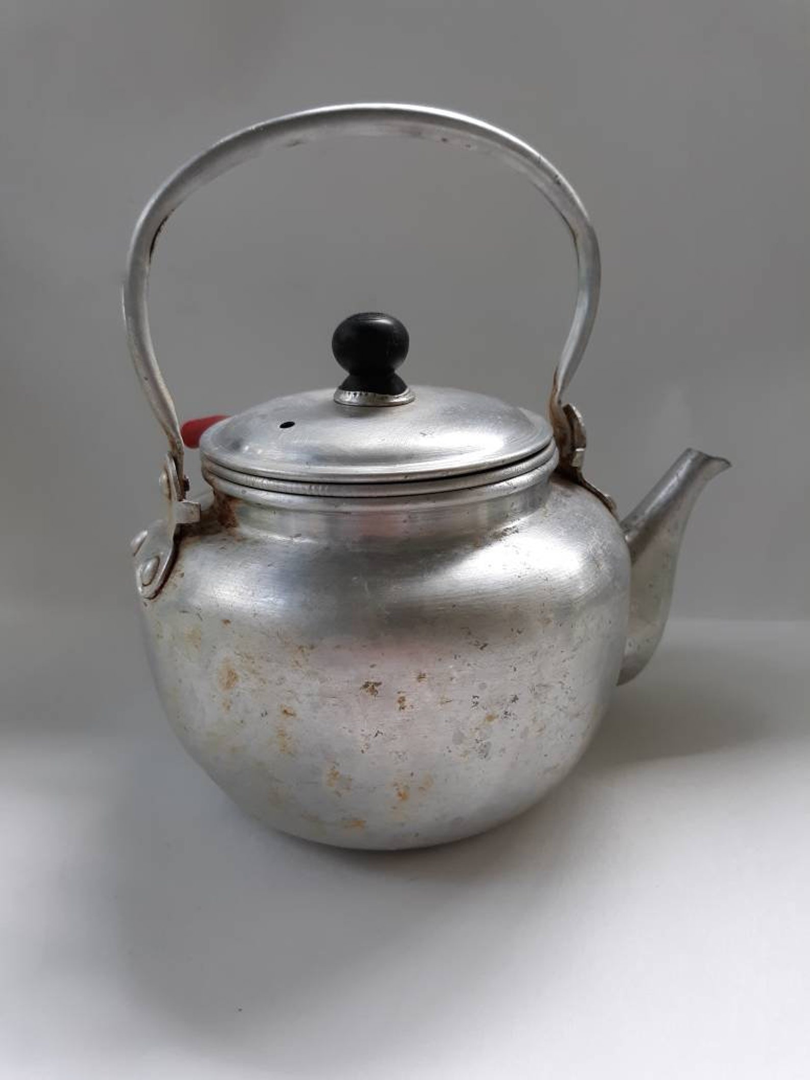 Small Aluminum Tea Pot Shaped Grease Can Strainer Included AS Etsy