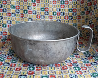 Antique Aluminum Mixing Dough Bowl